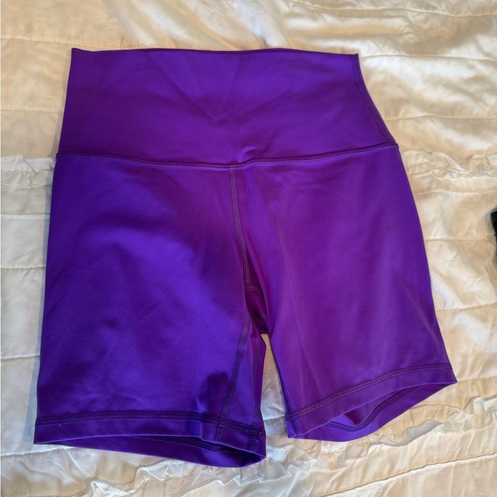 Lululemon Athletica Purple Athletic Shorts High Waist